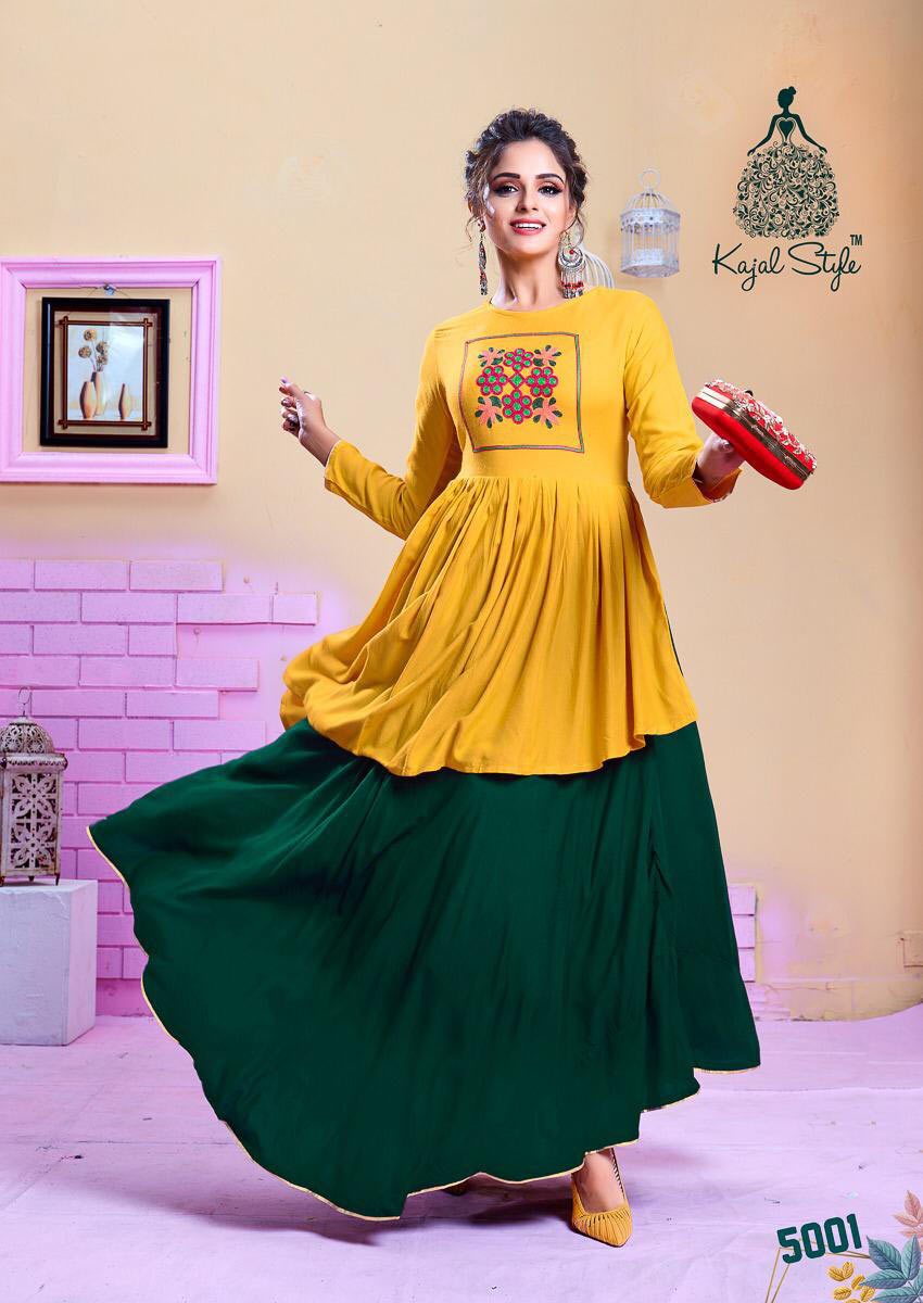 F.Season's Vol-5 Kajal Style Rayon Wholesale Kurti F.Season's Vol-5 Kajal Style Rayon Wholesale Kurti